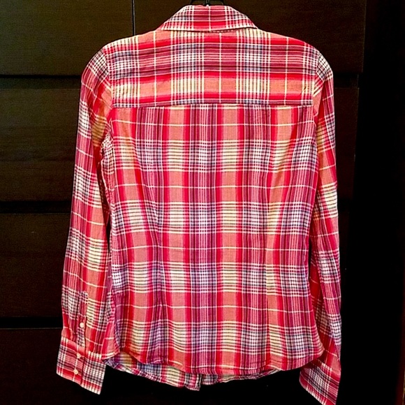 Aeropostale Plaid Cotton Women's shirt SP - Picture 5 of 6